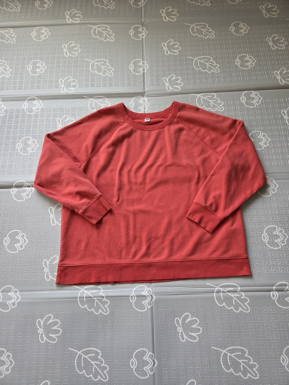 Old Navy Womens Crew Neck Sweatshirt Terry Cloth Raglan Sleeve Size XXL